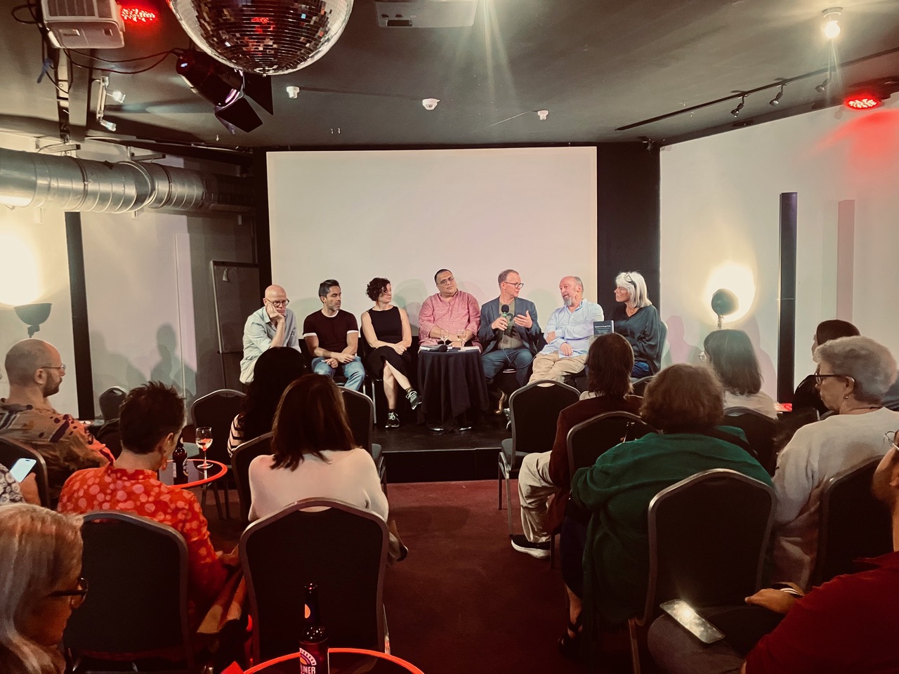 Anne takes part in the panel discussion with fellow project members at EAHMH 2025.