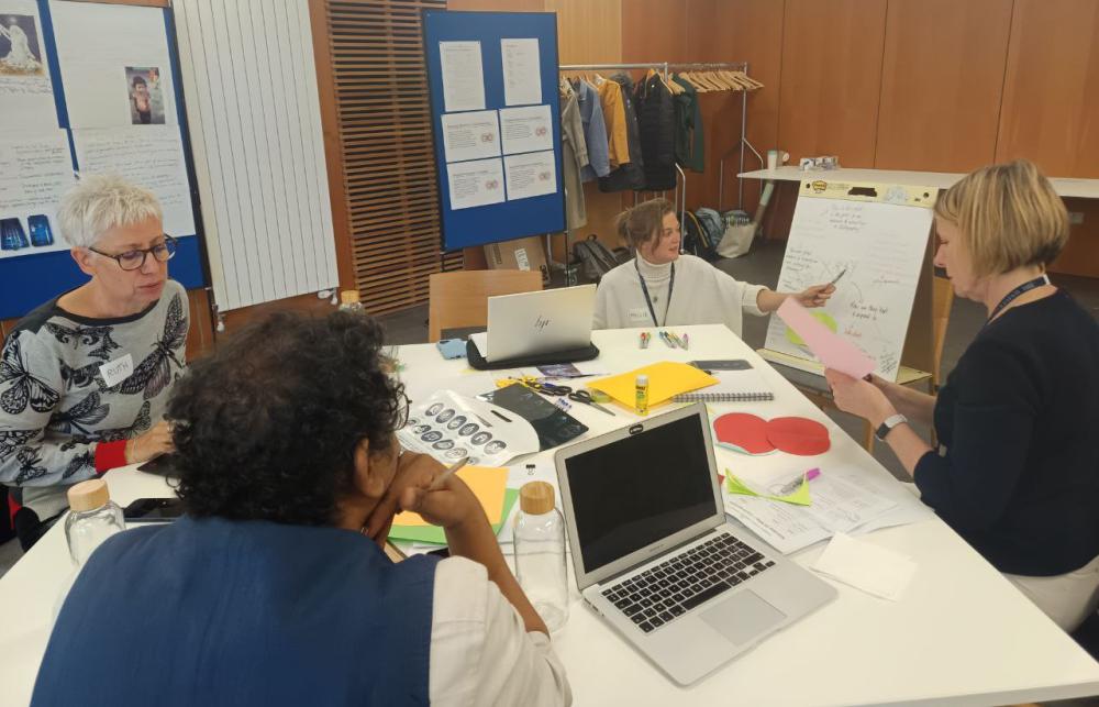 Team members workshopping the factors leading to the disposability of X-rays. 